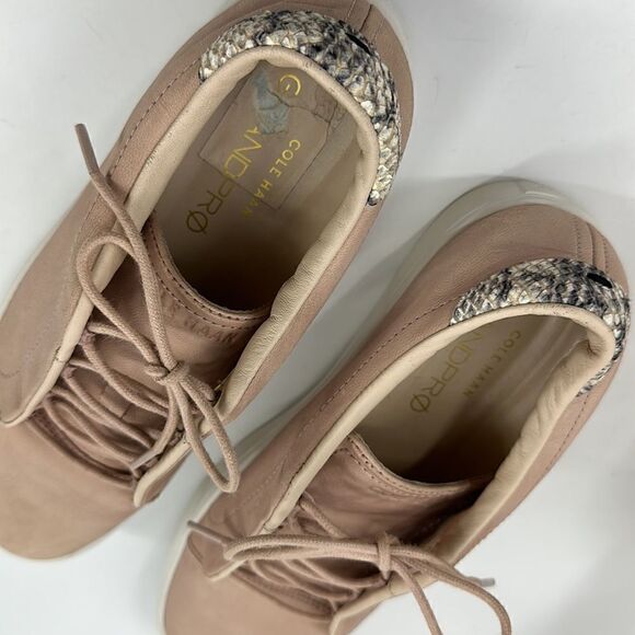 COLE HAAN GRANDPRO LEATHER SNEAKERS BUSH COLOR - Picture 7 of 15